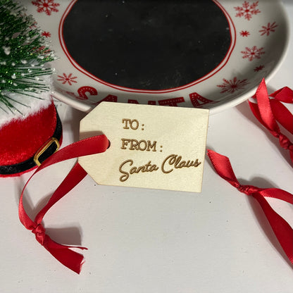 Santa Gift Tag - custom